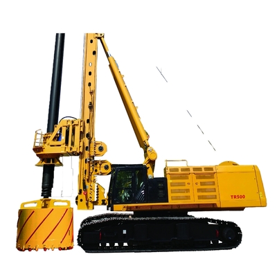 Le travail TR500D de Rig For Construction de perçage rotatoire du grand diamètre 4m de la profondeur 130m a monté sur la base originale de CAT