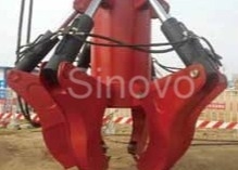 Type de corail couleur adaptée aux besoins du client par grippage de briseur hydraulique de pile de construction garantie de 1 an